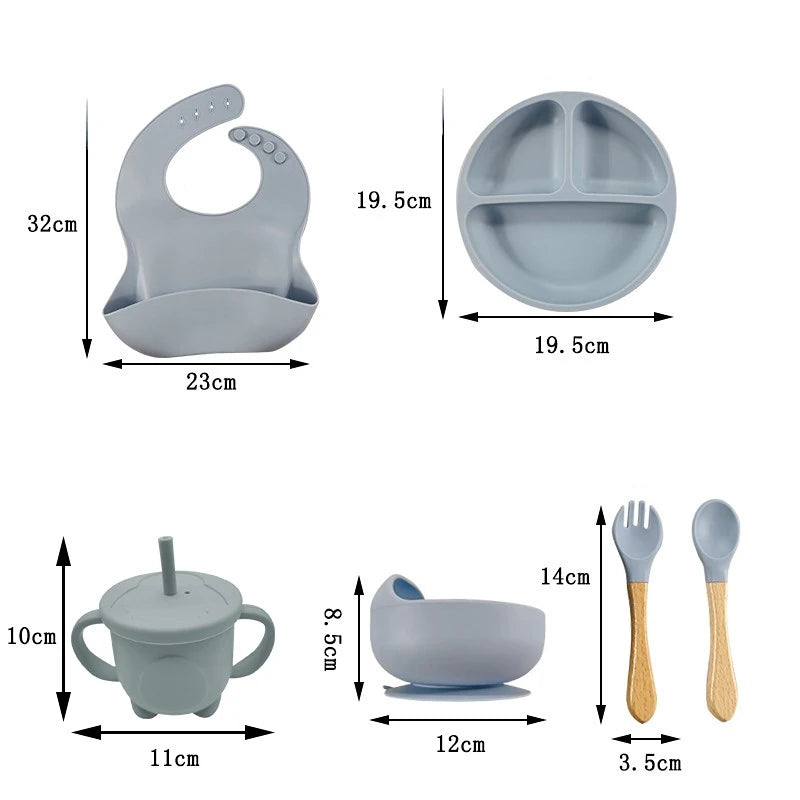 Baby Silicone Tableware Set